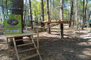 Entrée du parcours 1 accessible à tous