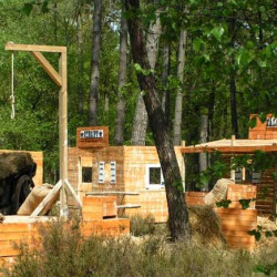 vu sur le terrain de paintball