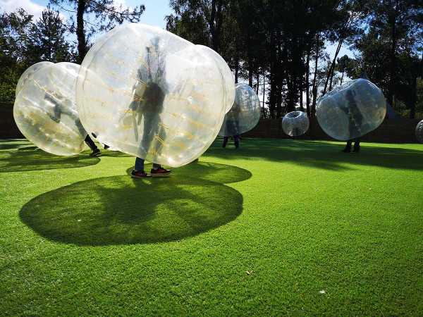 Un match de bubble foot 